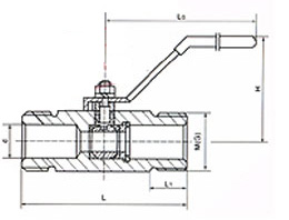 Q61F对焊球阀结构图