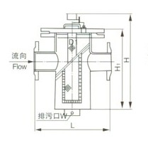 SBL14型篮式过滤器外形尺寸图