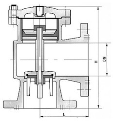 H142X液压水位控制阀外形尺寸图