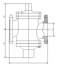ZLF自力式流量平衡阀(不带锁)外形尺寸图
