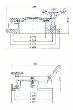 GLY-150型量油孔外形尺寸图